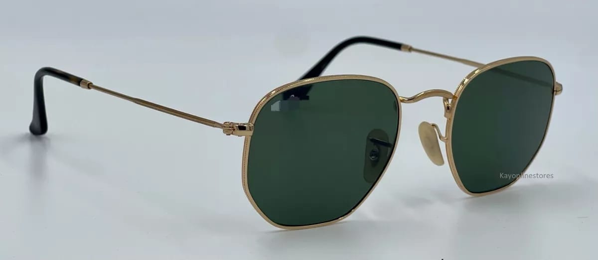Hexagonal Gold Sunglasses S00042376 Hexagonal Gold Sunglasses S00042376