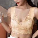 Women's Floral Lace Bra Without Underwire Bralette Bustier Padded Push Up Bra Comfortable Bra B107317 - TUZZUT Qatar Online Shopping