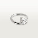 Nail Classic White Gold Finger Ring CR105 - TUZZUT Qatar Online Shopping
