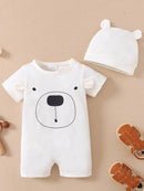 2Pcs Baby Girls Romper Long Sleeve Jumpsuit+Headband   1236818 - TUZZUT Qatar Online Shopping