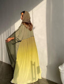 Woman Abaya Patchwork Abayas Luxury Modest Islam Clothing 503642 M - TUZZUT Qatar Online Shopping