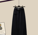 Women's Knitted Long Skirt 58864 - TUZZUT Qatar Online Shopping