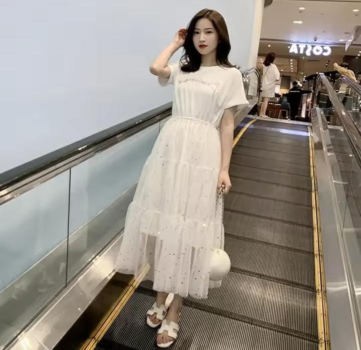Women's Loose Skirt Mesh Dress 381226 Women's Loose Skirt Mesh Dress 381226