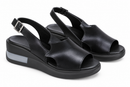 Women’s Black Open-Toe Slingback Wedge Sandals CS3213 - Size 40
