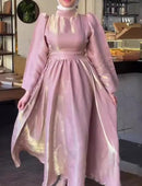 New Lantern Sleeve Long Sleeve Carved Slims Dresses    555058 - TUZZUT Qatar Online Shopping