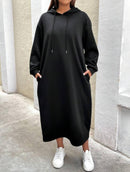 Women's Fashion Outfit Casual Hoodie Dress   S0203610 - TUZZUT Qatar Online Shopping