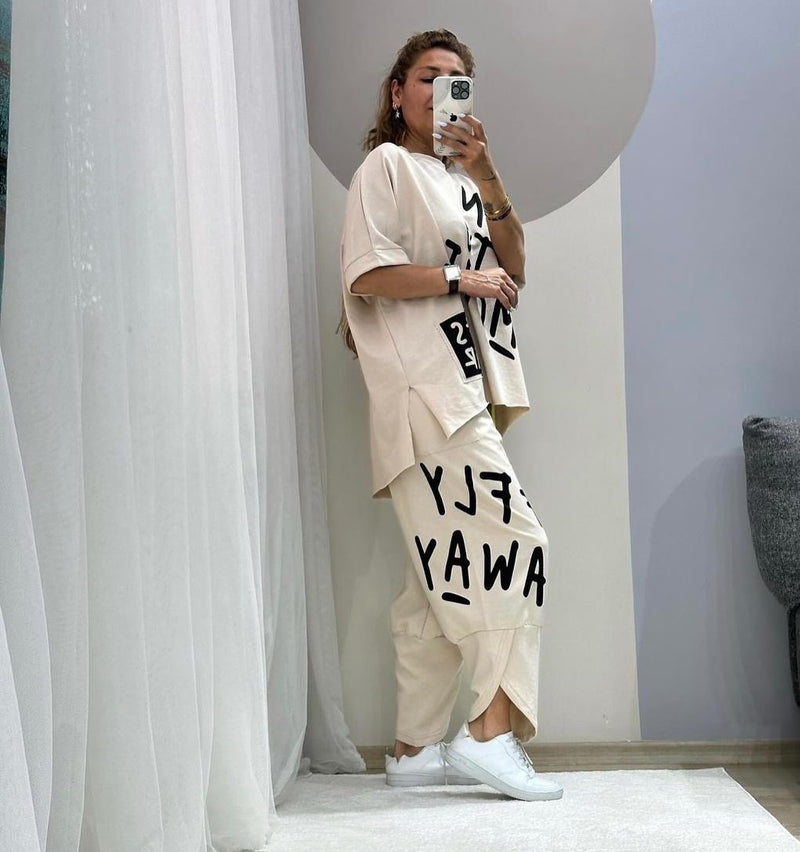 Loose-fitting Walking Suit 128188 - TUZZUT Qatar Online Shopping