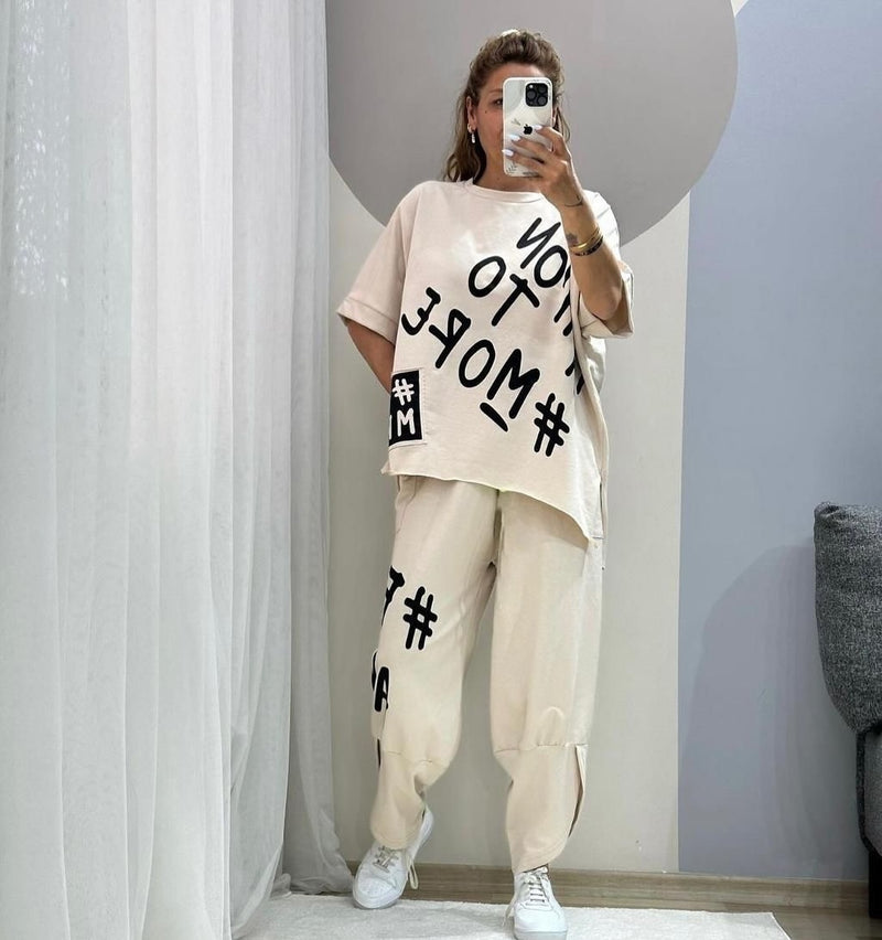 Loose-fitting Walking Suit 128188 - TUZZUT Qatar Online Shopping