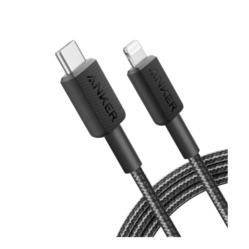 Anker 322 USB-C to Lightning Cable Braided (1.8m/6ft) A81B6H11 - Tuzzut.com Qatar Online Shopping