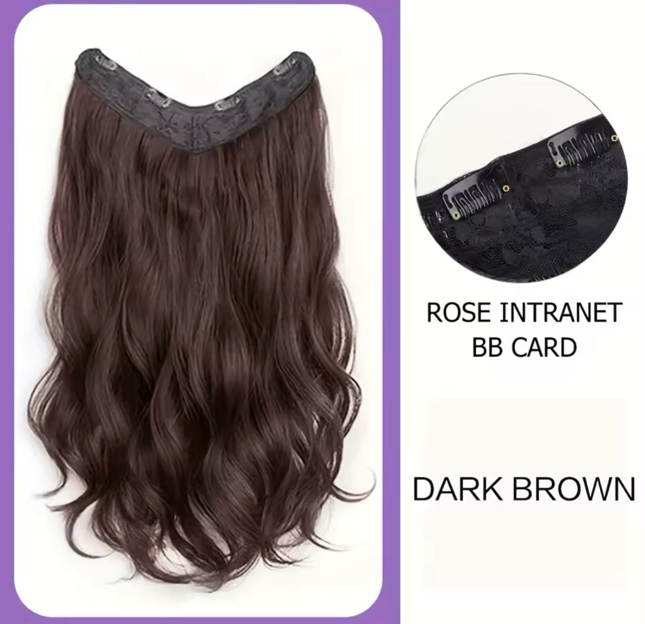 Synthetic Fiber Heat Resistant Wavy 4 Clips on Clip in hair Extensions mod108 Synthetic Fiber Heat Resistant Wavy 4 Clips on Clip in hair Extensions mod108