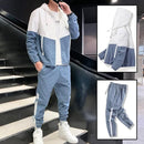 Men's Sportswear Breathable Clothes Men's Thin Hooded Casual Jacket + Jogging Trousers Men 2 Pcs Sports Sets    S105872 - TUZZUT Qatar Online Shopping
