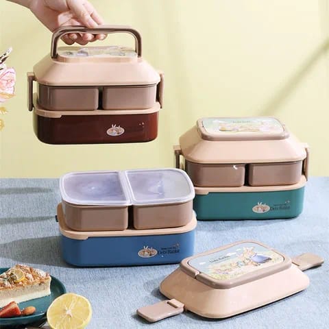 New Storage Freshness Clear Boy Square Girl Stackable Custom Print Lunch Box For Children S4372162 - Tuzzut.com Qatar Online Shopping