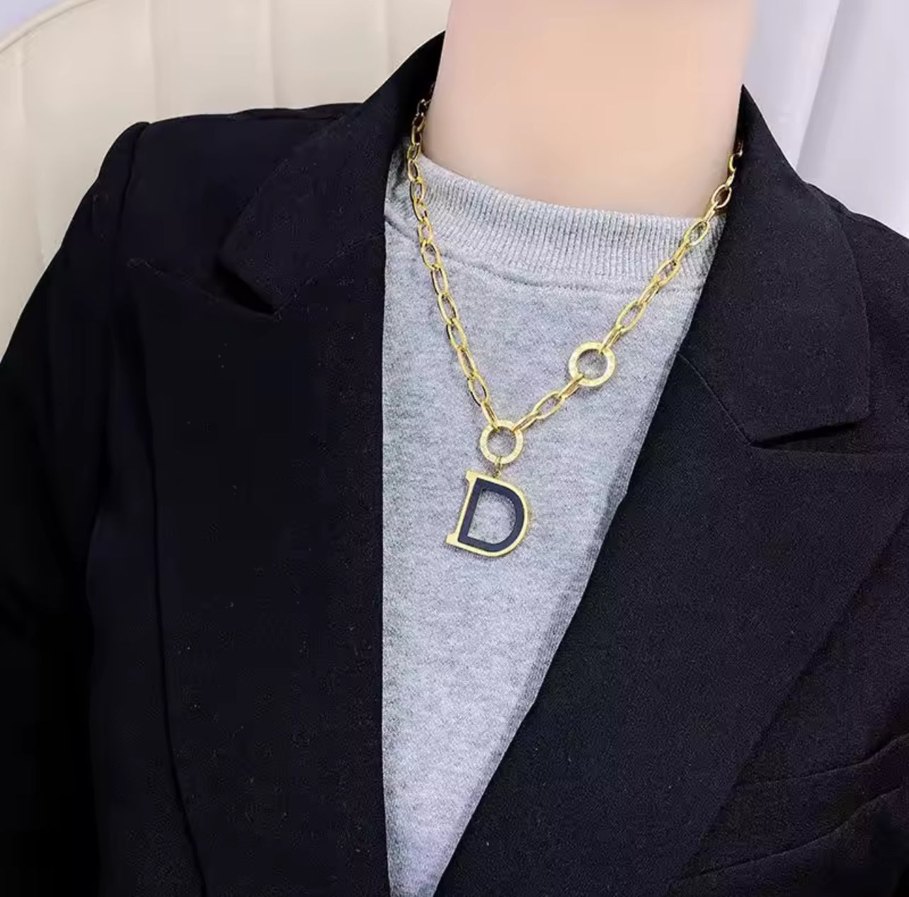 High-End Titanium Steel Long Luxury Necklace Women's S4316499 High-End Titanium Steel Long Luxury Necklace Women's S4316499