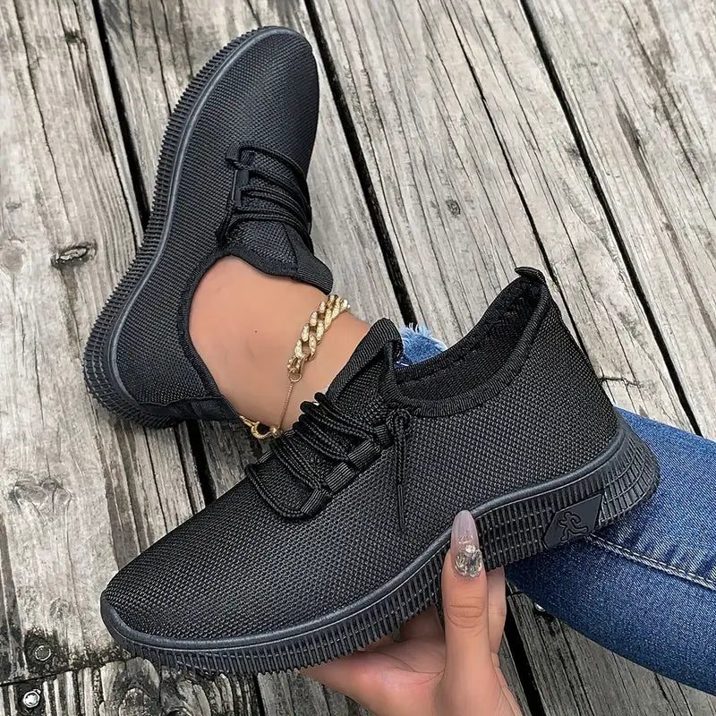 Women's Breathable Knit Sneakers 5391792 - TUZZUT Qatar Online Shopping