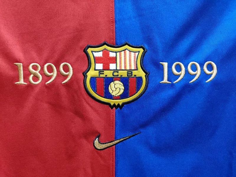 Barcelona Official Retro Replica Centenary Home Football Shirt    162016 - TUZZUT Qatar Online Shopping