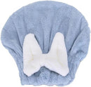 Super Absorbent Microfiber Towel With Bow Knot Fast Drying Hair Towel Wrap For Wet Hair Bath   B138008 - TUZZUT Qatar Online Shopping