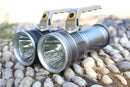 Rechargeable LED High Power Searchlight Metal 3 Mode Long Beam Flashlight Torch Max 8000 Lumens XM-LT6 - TUZZUT Qatar Online Shopping