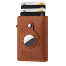 AirTag Wallet - Premium Leather Card Holder RFID Blocking Smart Wallet with AirTag Case - Tuzzut.com Qatar Online Shopping