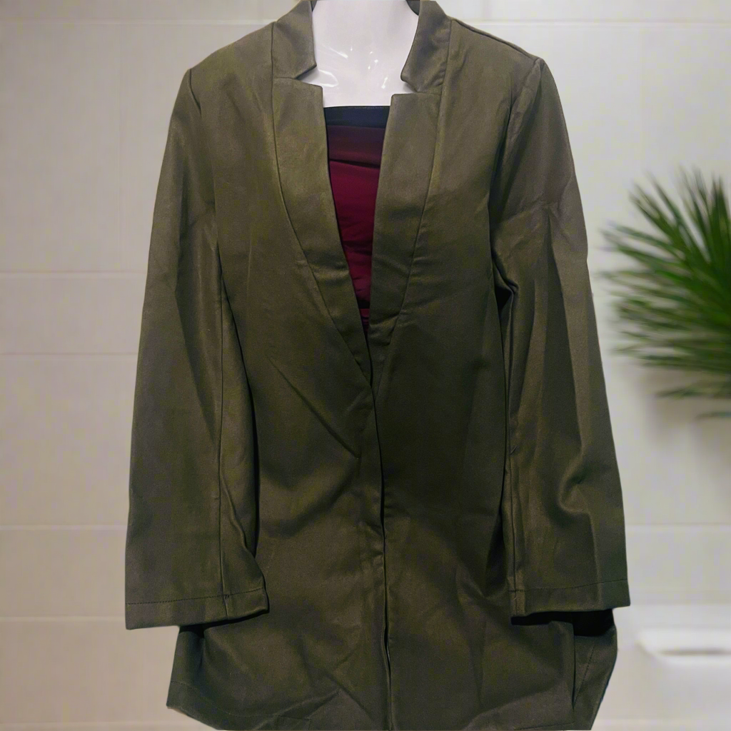 Autumn Korean Style Solid Suits Casual Button Long Sleeve Fashion Coats 127575 Autumn Korean Style Solid Suits Casual Button Long Sleeve Fashion Coats 127575