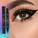 QIC Q614 Double Head Seal Black Eyeliner Long-lasting Waterproof Eye Liner S568311 - Tuzzut.com Qatar Online Shopping
