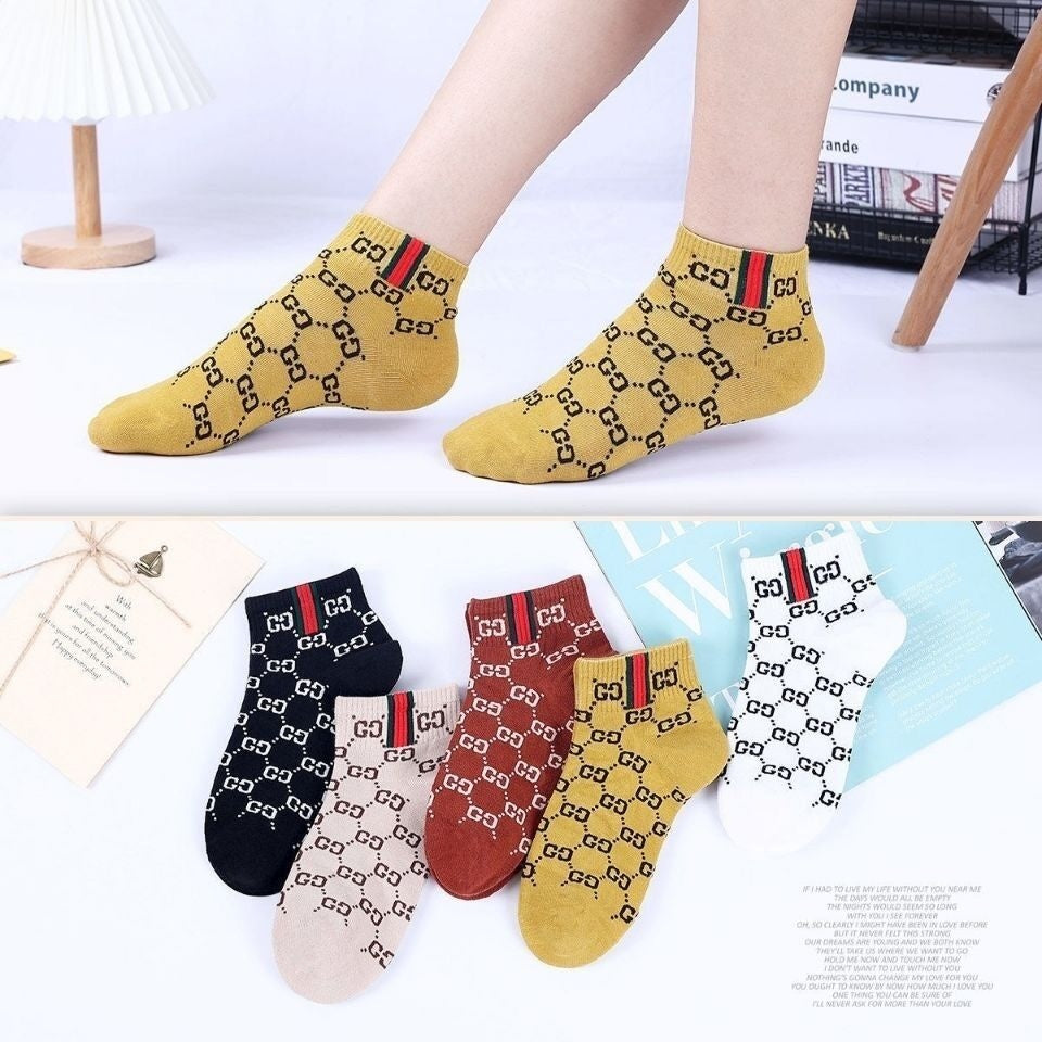 5 Pcs Women 's Sneaker Sock 489285 5 Pcs Women 's Sneaker Sock 489285