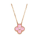 Rhodonite and Diamond Pendent Necklace DN1000 - TUZZUT Qatar Online Shopping