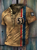 Men's Casual Vintage Style Short Sleeve Tops T-shirt L 070591392 - Tuzzut.com Qatar Online Shopping