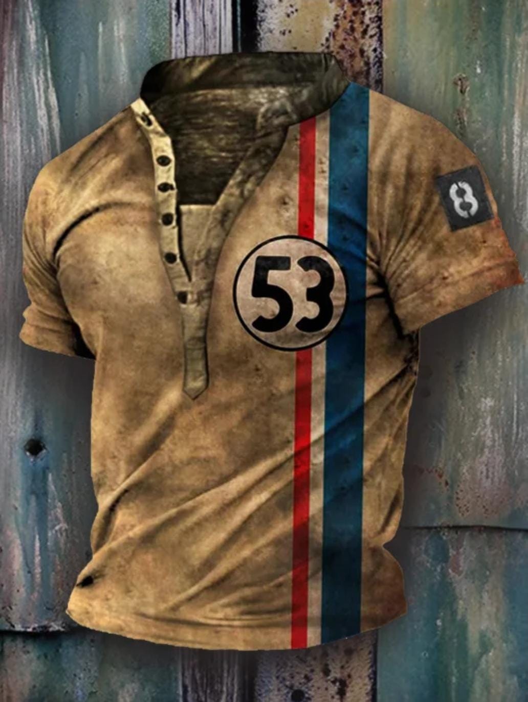 Men's Casual Vintage Style Short Sleeve Tops T-shirt L 070591392 Men's Casual Vintage Style Short Sleeve Tops T-shirt L 070591392
