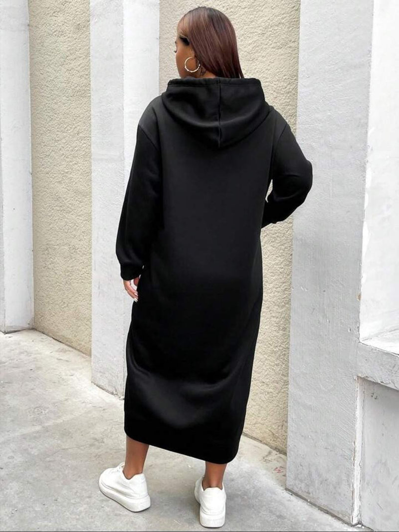 Women's Fashion Outfit Casual Hoodie Dress   S0203610 - TUZZUT Qatar Online Shopping