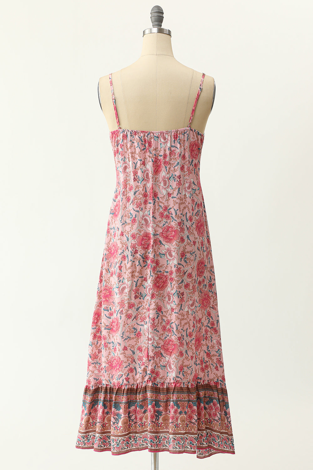 Straps Blue Bohemia Style Dress For Women 582051 Straps Blue Bohemia Style Dress For Women 582051