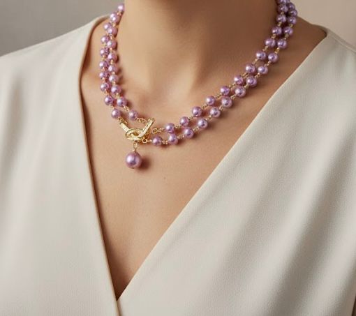 Elegant Gold-Toned Teardrop Necklace B-392941 - TUZZUT Qatar Online Shopping