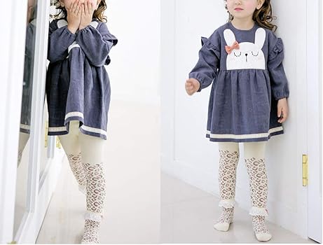 Baby Girls Footless Ankle Length Tight Legging Socks Set S5119324 Baby Girls Footless Ankle Length Tight Legging Socks Set S5119324