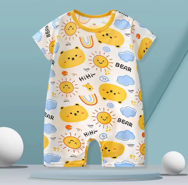 Summer Thin Short Sleeve Baby Romper Boys Girls  1550613 - TUZZUT Qatar Online Shopping