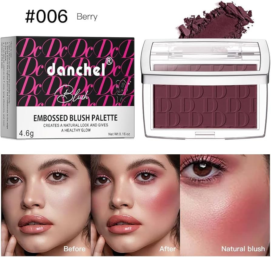 Embossed Blush Silky Matte Blush Palette Long Lasting Makeup Palette 498863