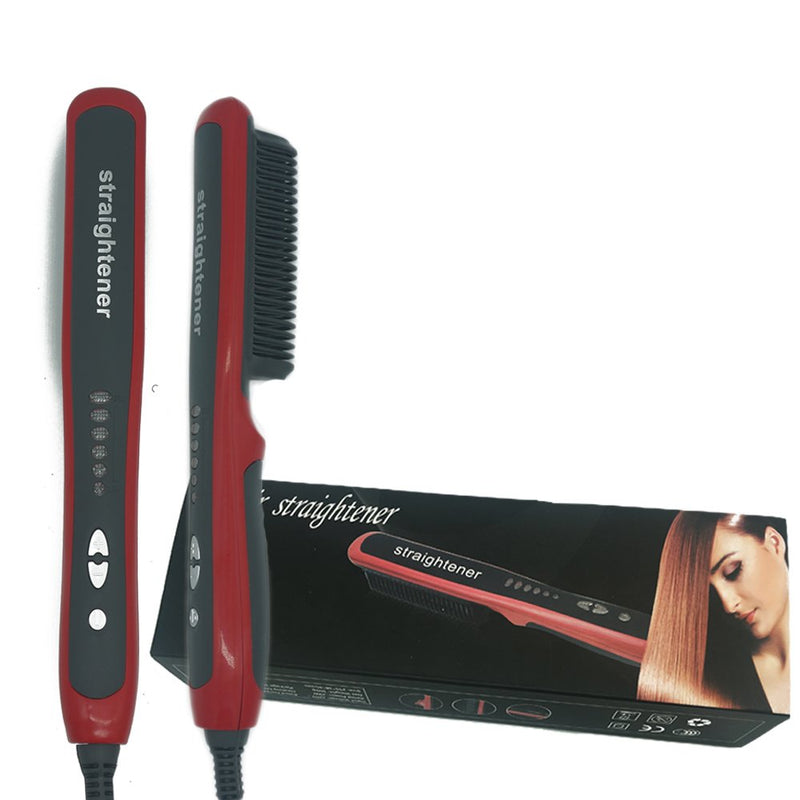 Hair Straightening Brush Straight Hair Comb HQT-908A - TUZZUT Qatar Online Shopping