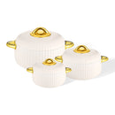 High Quality Insulated Casserole Set 3 Pcs Hot Pot -1000ml/2000ml/3500ml -FW211 - TUZZUT Qatar Online Shopping