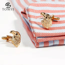 Cufflinks for Men High Quality Luxury Black Crystal Eagle Head Formal Business Dress Shirt Cuff XK2S014 - TUZZUT Qatar Online Shopping