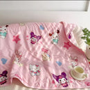 Sanrio Hello Kitty Children'S A-grade washed cotton Summer Air Conditioning Quilt Kuromi baby Blanket 1621236 - TUZZUT Qatar Online Shopping