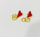 Fashion Classic Love sweet Earring Women S7520182 - TUZZUT Qatar Online Shopping