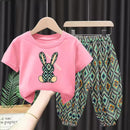 Girls Rabbit T-shirts and Pants Suit 2 Pieces Set   1589891 - TUZZUT Qatar Online Shopping