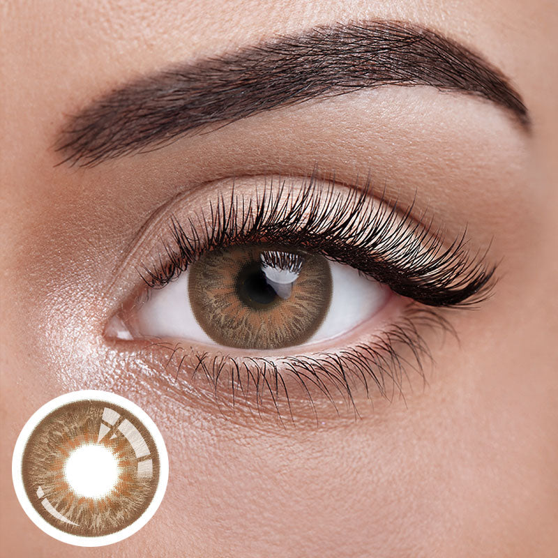 Unibling Leopard Brown Contact Lenses for Eyes (1 Pair) Unibling Leopard Brown Contact Lenses for Eyes (1 Pair)