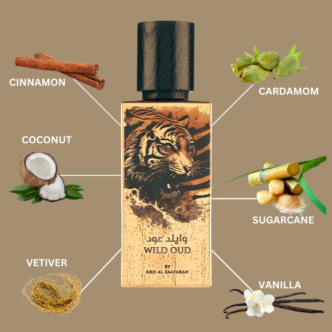 Wild Oud EDP Perfume 60ml by Ard Al Zaafaran Lattafa | Inspired by Le Male Elixir Jean Paul Gaultier Wild Oud EDP Perfume 60ml by Ard Al Zaafaran Lattafa | Inspired by Le Male Elixir Jean Paul Gaultier