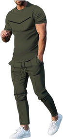 T Shirt for Man Casual Crewneck Solid Texture Knit Shirt Bulk T Shirts for Men Slim Tshirts for Men Men Plain   S014977 - TUZZUT Qatar Online Shopping