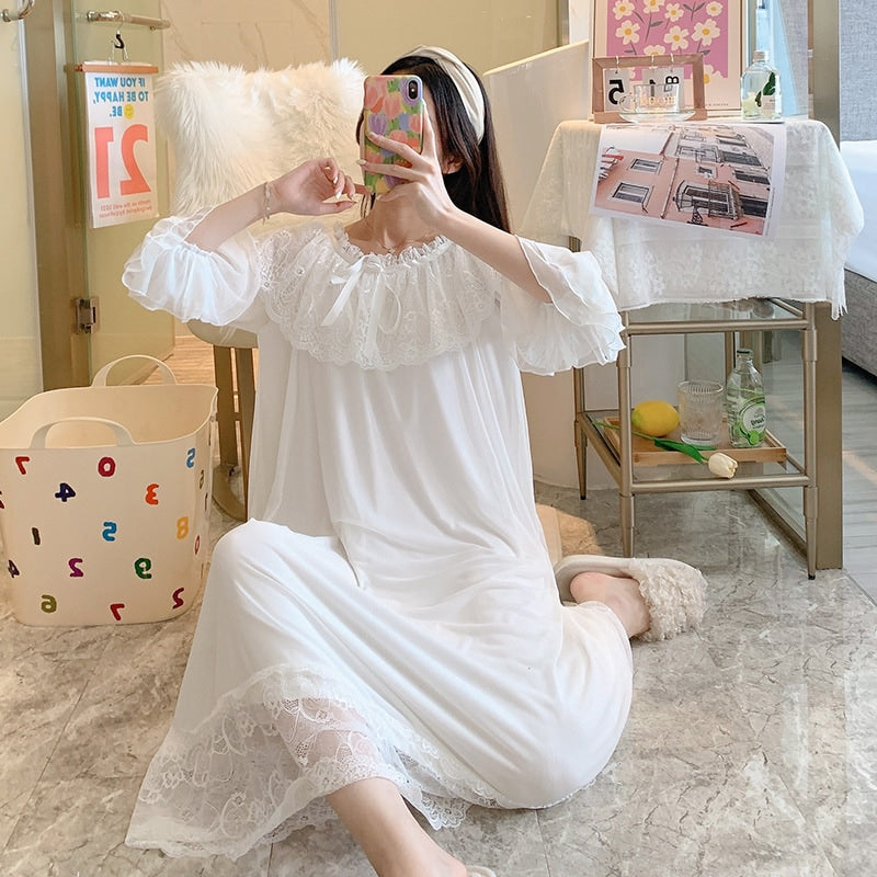 Women 's Long Sleeve Sleep Dress M 399050 Women 's Long Sleeve Sleep Dress M 399050
