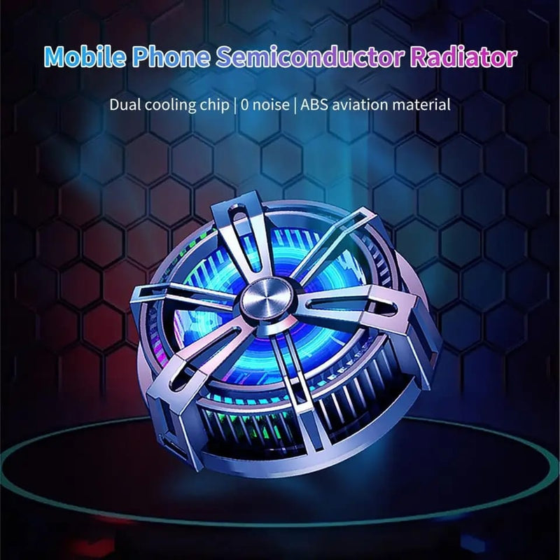 X12 Phone Cooling Fan Quick Cooling Mute RGB Cool Light Magnetic