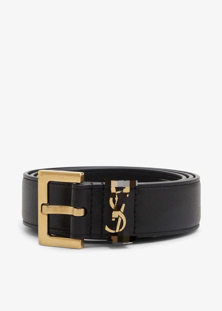 Cassandre Buckle Belt in Smooth Leather Y010 Cassandre Buckle Belt in Smooth Leather Y010