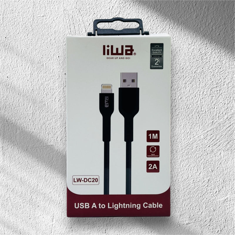 Liwa USB A to C Lightning 1M LW-DC20 - TUZZUT Qatar Online Shopping