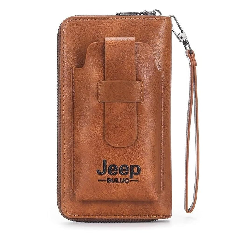 Men Luxury Leather Multifunction Wallet b-597233 - TUZZUT Qatar Online Shopping