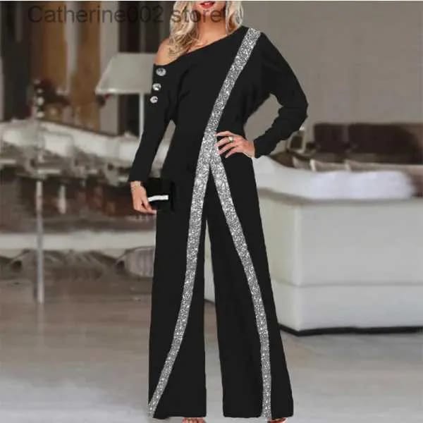 Women Shoulder Long Sleeve Jumpsuit   06016951 - TUZZUT Qatar Online Shopping