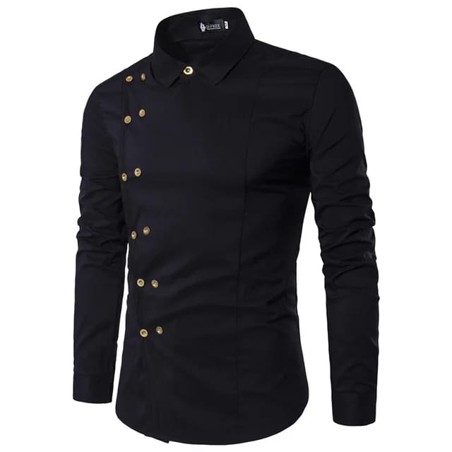 Men'S Suit Formal Plus Size Shirts Fashion European Double Breasted Slim Long Sleeve Men'S Shirts S2523276 - Tuzzut.com Qatar Online Shopping